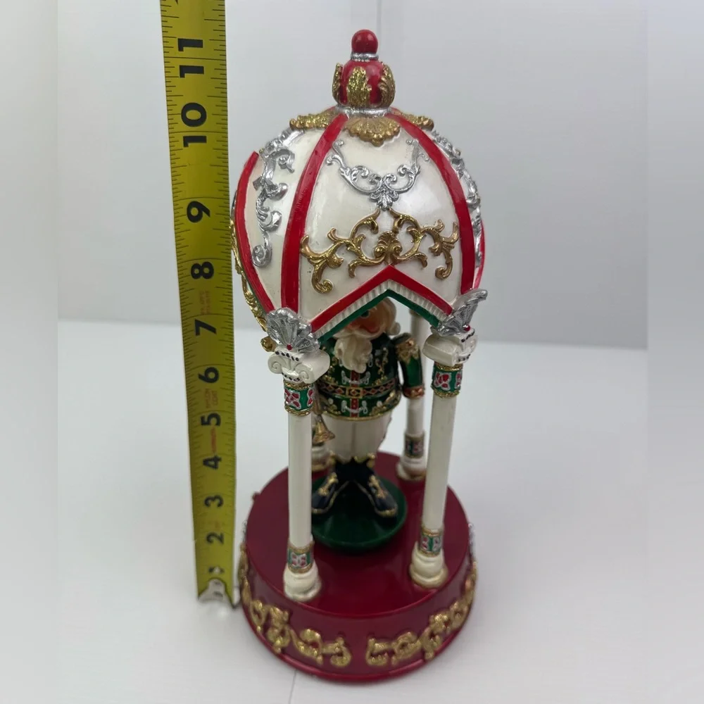 VTG Pacific Rim Resin Enamel Nutcracker Trumpet Player Musical Box 55213
